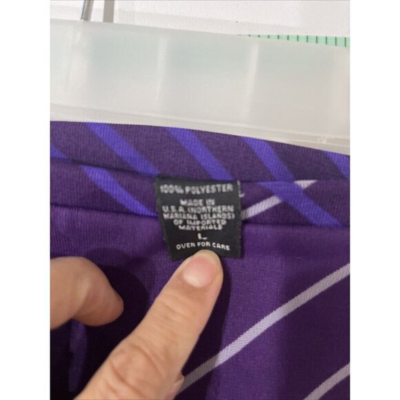 Express Womens Geometric Print Midi Skirt Size L Low Rise Y2K Psychedelic Retro - Picture 4 of 7